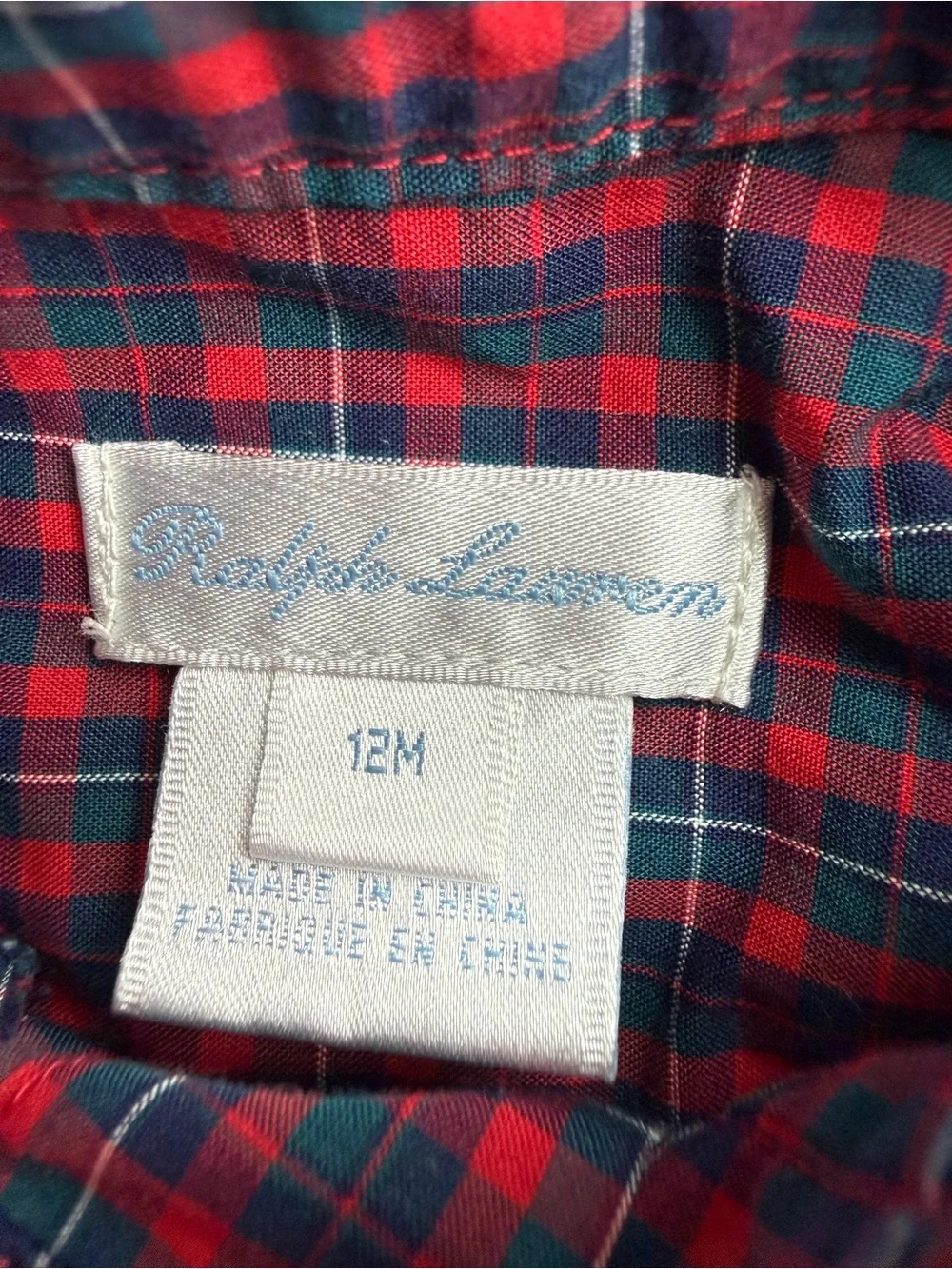Ralph Lauren Ralph embroidered pants featuring a festive nutcracker & plaid top